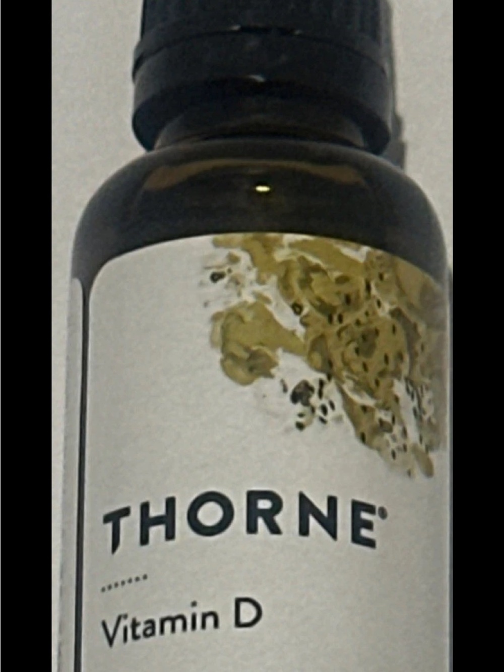 thor Supplement Dropper Bottle - White Label with Black Cap